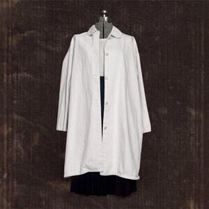 Oversized off white linen